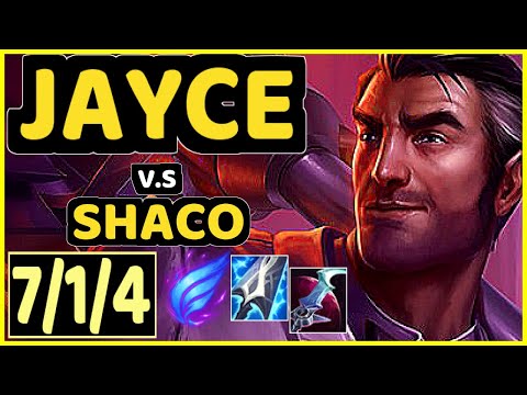 JAYCE vs SHACO - 7/1/4 KDA TOP GAMEPLAY - NA Ranked DIAMOND
