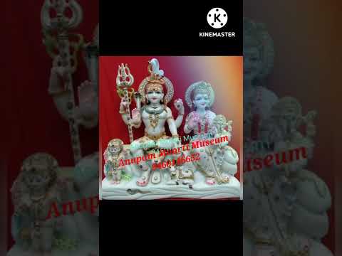 Shiv Parvati Marble Moorti