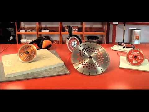 VIDEO - Disque diamant dentelé matériaux de construction