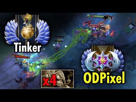ODPixel "Ancient Rank" Pudge vs "Divine Rank" Tinker Mid - Outplayed High MMR | Genius Pudge
