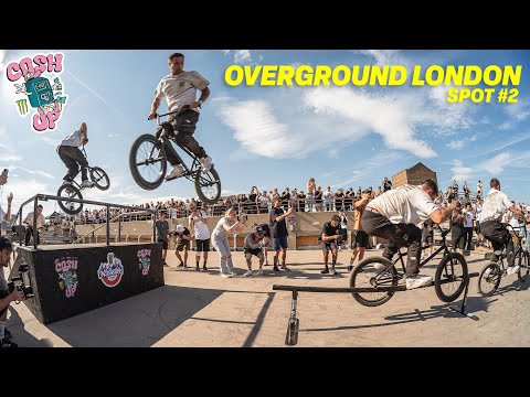 ROOFTOP RAIL HOP MAYHEM - Overground LDN Spot #2 - Cash Up BMX Jam