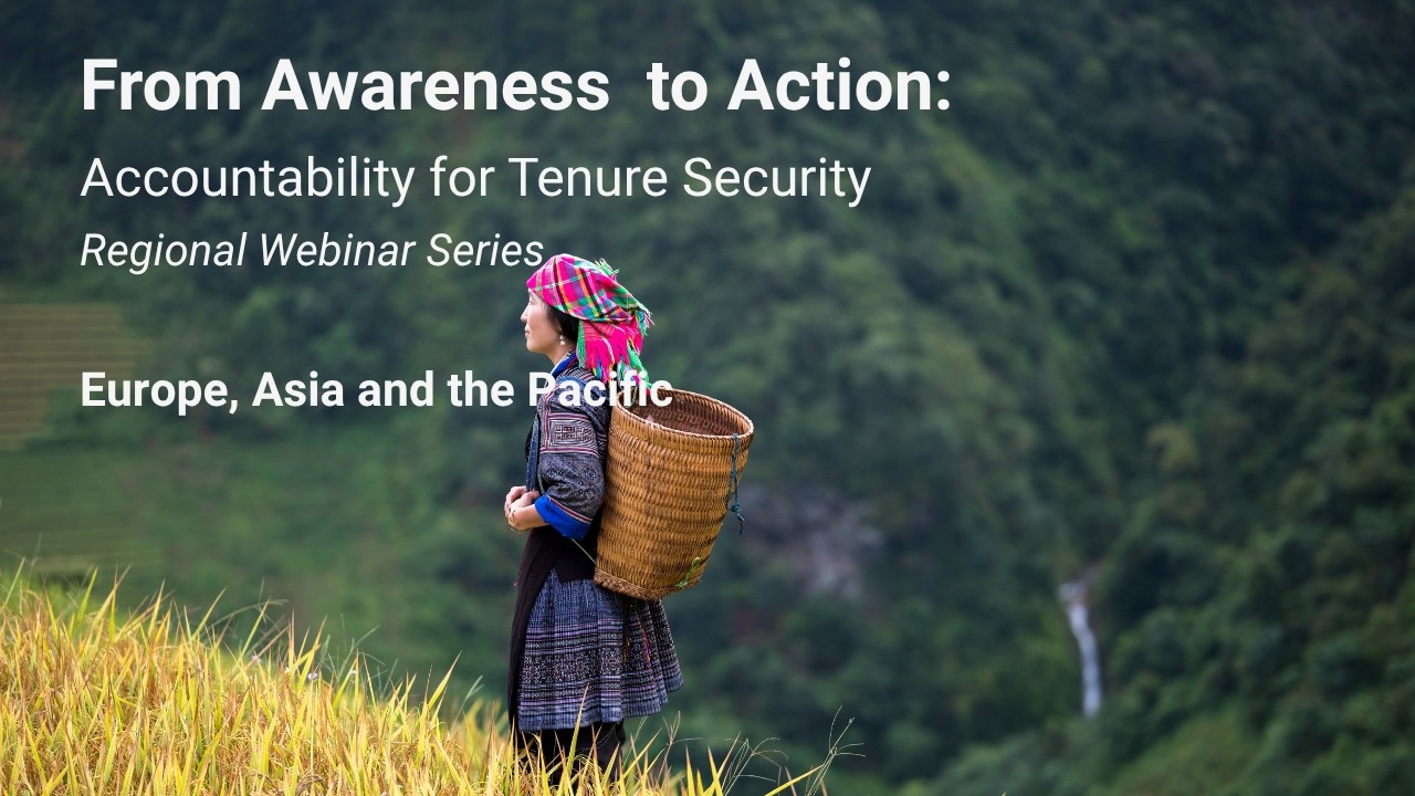 Land tenure webinar for the Europe, Asia, and Pacific regions