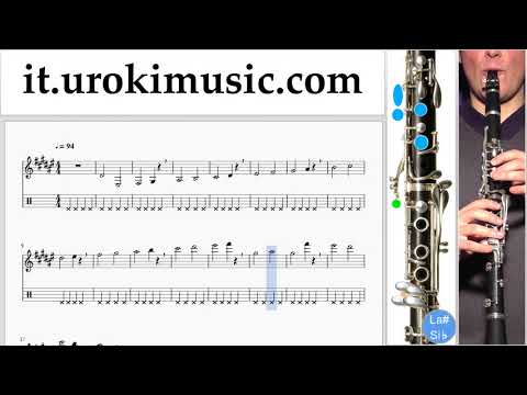 Lezioni di Clarinetto Silvestre Dangond Nicky Jam - Cásate Conmigo Tutorial Spartito Parte#1 um-i276