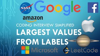 YouTube video 'Coding Interview Tutorial 151 - Largest Values from Labels [LeetCode]'
