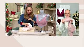 Download lagu Breezies Natural Curves Wirefree Lace Bralette with Removable Pads on QVC mp3