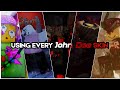 Using EVERY John Doe Skin Roblox Forsaken