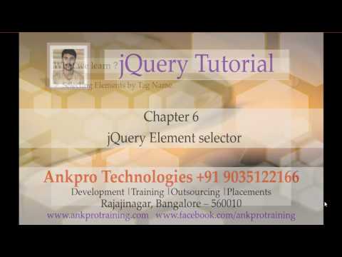 jQuery 6 Selectors Tag selector