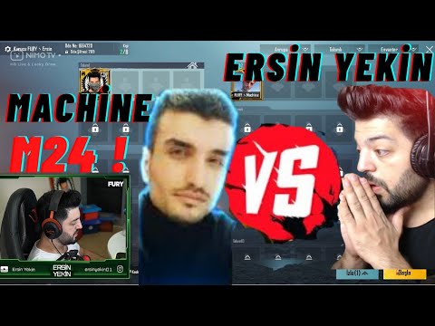 ERSİN YEKİN VS FURY MACHİNE ! 1V1 M24 TDM ! PUBG Mobile