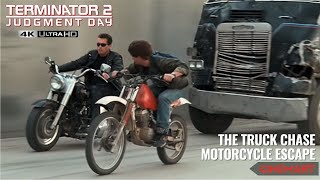 Download lagu TERMINATOR 2 (1991) | The Truck Chase | Motorcycle Escape Scene 4K UHD mp3