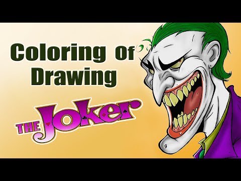 The Joker - Coloring of Drawing