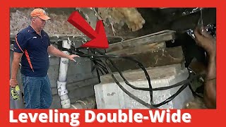 Leveling Mobile Home - Relevel on a Doublewide Mobile Home