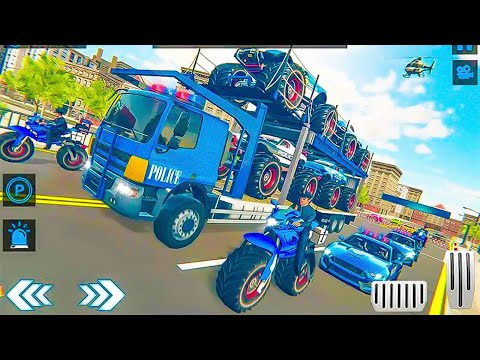 Real Police Monster Truck Cargo Ship Driving । Android Gameplay
