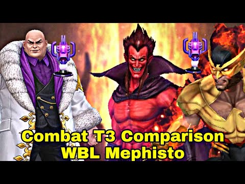 Kingpin VS Wolverine WBL Mephisto Comparison And Who is Better Combat T3? - Marvel Future Fight