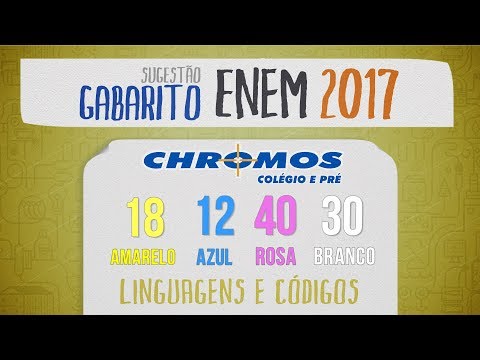 Gabarito ENEM 2017 CHROMOS - Prova Amarela: Questão 18 | Português