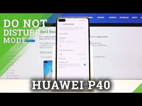 How to Activate Do Not Disturb Mode in HUAWEI P40 – Enable Silent Mode