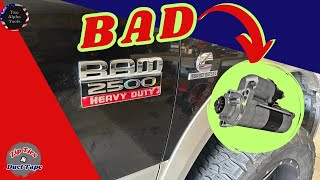 How To Replace 2010 Ram 2500 6.7 Cummins Starter | Step By Step Process