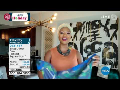 Sassy Jones Dani Peacock Square Scarf