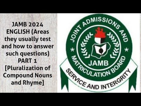 JAMB 2024 ENGLISH (Areas they usually test and how to answer such questions) PART 1 #learning #jamb