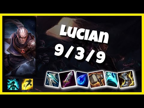 Lucian vs Pantheon KOREAN Challenger MID (9/3/9) - v11.1