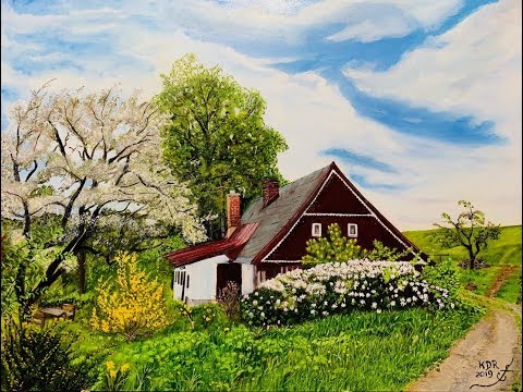 Spring Landscape in Oil