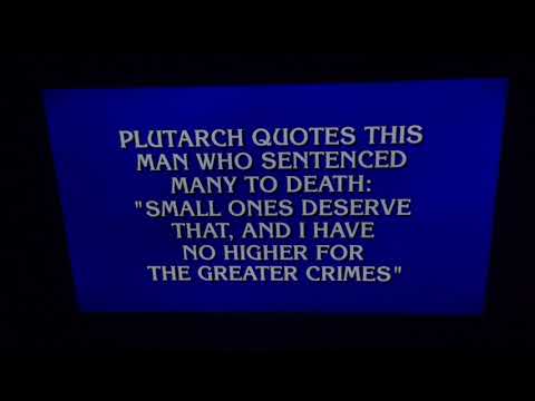 Jeopardy’s 2021 Tournament of Champions - Final Jeopardy