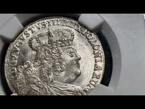 August III Sas, Ort 1755 EC, Lipsk - piękny