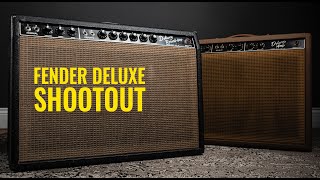 Video thumbnail for Fender Deluxe shootout: 1961 brown 6G3 Deluxe vs 1965 black-panel AB763 Deluxe Reverb | Guitar.com by Guitar
