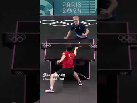 Felix Lebrun vs Fan Zhendong best point #paris2024 #tabletennis #pingpong #fanzhendong #felixlebrun