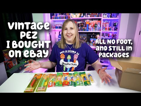 Vintage PEZ Dispensers I Bought on eBay, all no Foot, and Still in Packages