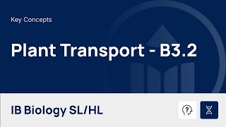 Plant Transport [IB Biology SL/HL]