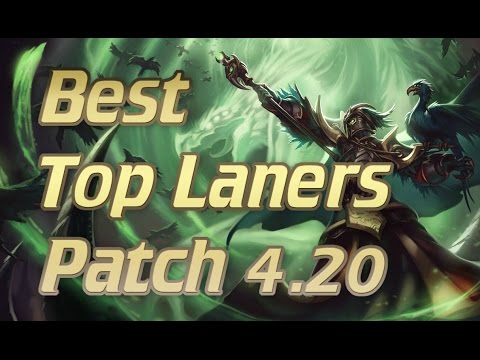 Best Top Lane Champions Pre S5 Patch 4.20 | Best Top Laners To Carry Solo Queue Patch 4.20