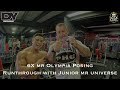 6X mr Olympia Dorian Yates Posing with Junior mr universe
