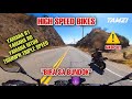 CHASING YAMAHA R1 1000cc And TRIUMPH TRIPLE SPEED 1050cc FULL SPEED DANGEROUS CURVES