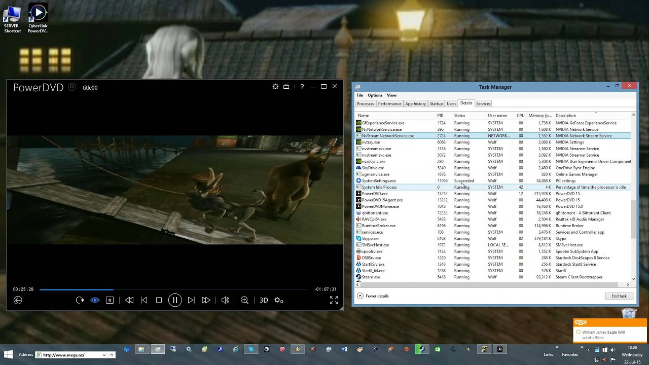 CycberLink Power DVD 15 Compaird to WMP-HC and VLC WinRT.