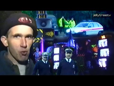 UK Free rave on military land 1996 Acid Techno