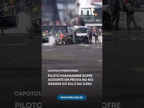 Piloto paranaense sofre acidente em prova no Rio Grande do Sul e sai ileso