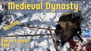 Medieval Dynasty Gameplay Episode 6 | Fox And Boar Hunting, And Building The Hunting Lodge!