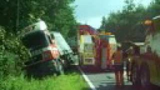 preview picture of video 'Truck van de baan in Bocholt (B)'