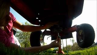 How to: pulley swap your lawn mower engine the easy way. (20 min job)