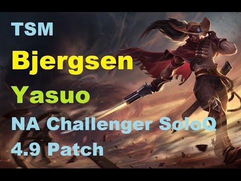 TSM Bjergsen Yasuo mid vs Fizz feat. Dignitas Crumbz Kha'Zix Jungle | NA Challenger SoloQ 4.9 Patch