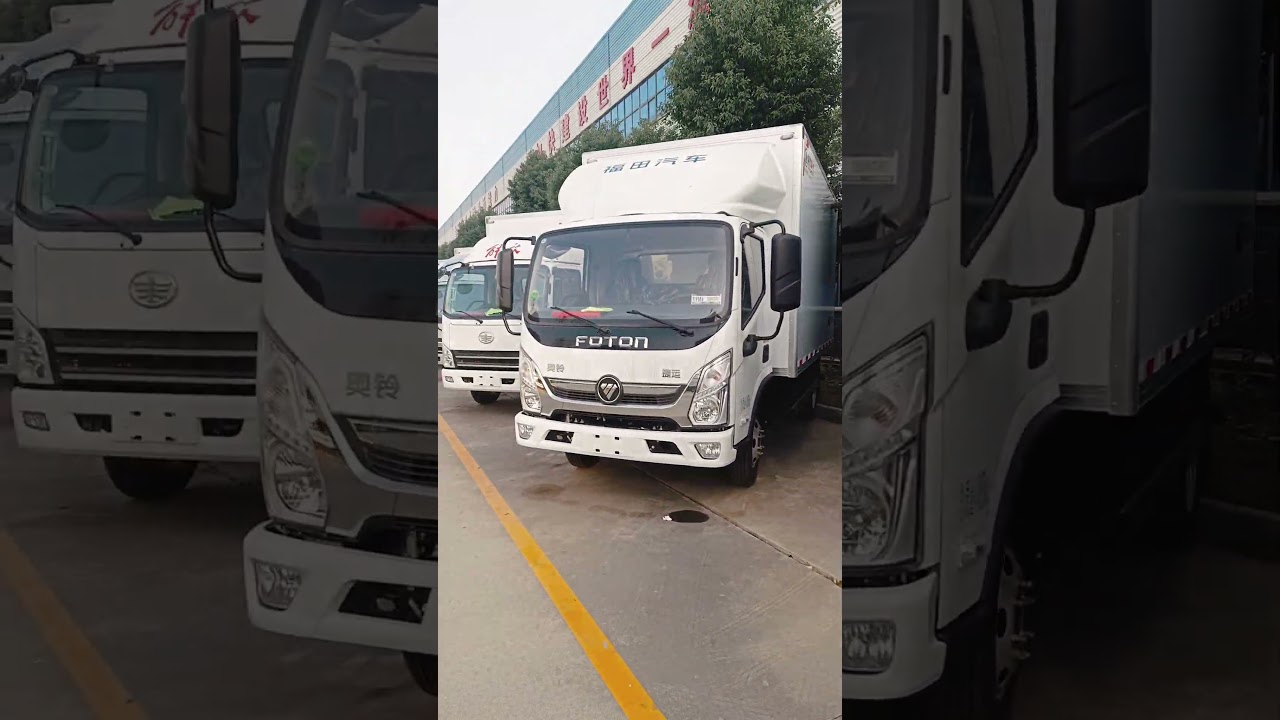 A batch of JAC 4x2 refrigerated truck cargo transport van is ready to shipment. #refrigeratedtruck