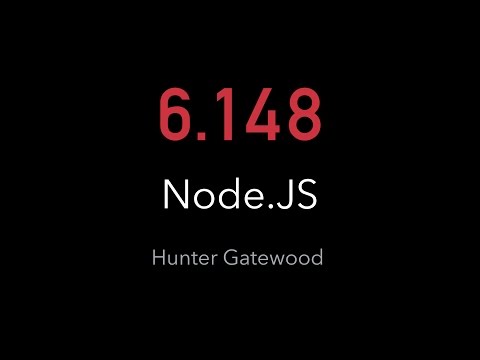 6.148 - Web Essentials: NodeJS Part 1 of 2