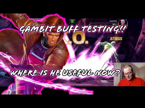 Gambit Buff Testing- Where is he useful now? Marvel Contest of Champions