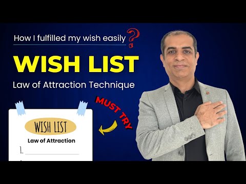 WishList Technique | How i fulfilled my Wish | Law of Attraction Technique | Mitesh Khatri