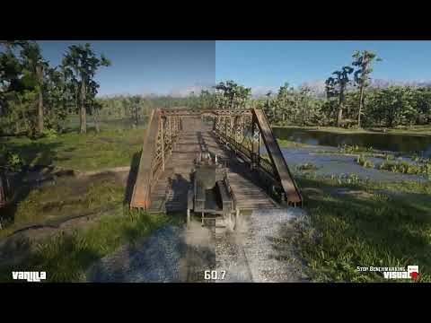 Visual Redemption (Visual R) vs Vanilla Red Dead Redemption 2 (RDR 2) - Side by Side Comparison
