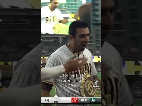 This Pitches first hit was a GRAND SLAM⚾️🤯