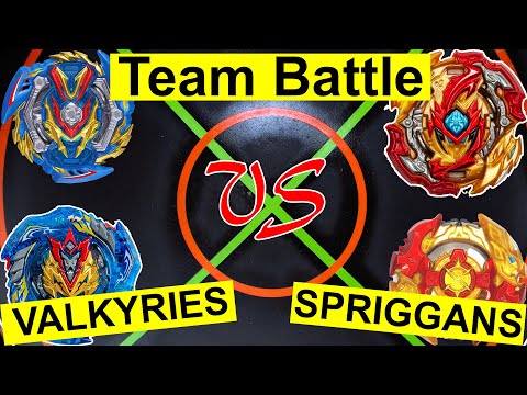 VALKYRIES vs SPRIGGANS - Lord Spriggan & Turbo Spyzen vs Slash Valkyrie & Cho Z Valkyrie Beyblades