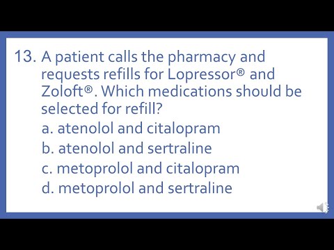 PTCB PTCE Practice Test Question 13 - Brand and Generic Drug Names (Pharmacy Tech CPhT Test Prep)