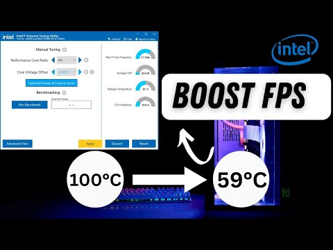 Undervolt | Underclock Intel CPU For Cool Temperatures | Full XTU Benchmarks | i7 9700K+