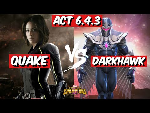 Act 6.4.3 Quake vs Darkhawk 1 shot | Marvel Contest of Champions (MCOC)